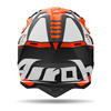 Kask cross AIROH WRAAAP FEEL ORANGE MATT czarny pomarańczowy fluo biały