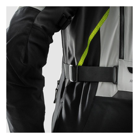 Kurtka tekstylna REBELHORN HARDY 3.0 BLACK/GREY/FLUO YELLOW czarny szary żółty fluo