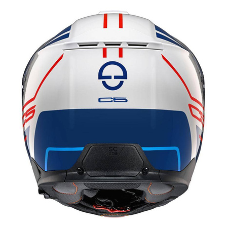 Kask szczękowy SCHUBERTH C5 ECE MASTER BLUE biały niebieski czerwony