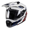 Kask cross z goglami LEATT KIT ADV 8.5 V25 ROYAL biały granatowy czerwony