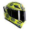 Kask integralny AGV K1 WINTER TEST 2015 żółty fluo granatowy