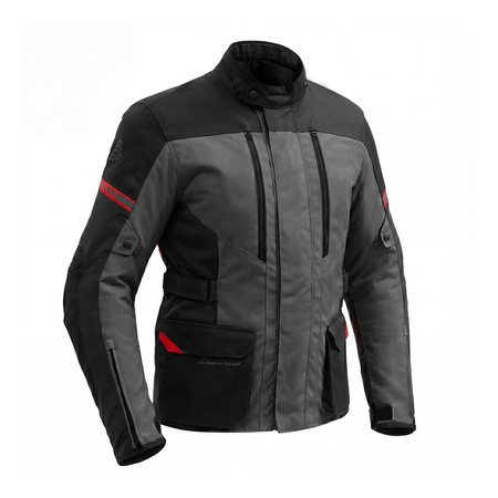 Kurtka tekstylna BROGER OVERLAND BLACK/DARK GREY/RED czarny szary czerwony