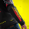 Kurtka tekstylna REBELHORN SLASH CYBERPUNK EDGERUNNERS 2 czarny biały szary czerwony fluo żółty fluo zielony