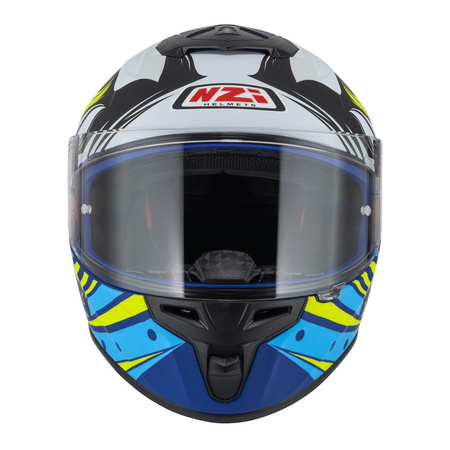 Kask integralny NZI TRENDY OCELO BLUE WHITE SKY BLUE MATT biały niebieski