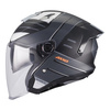 Kask otwarty AXXIS BLAZER SV ROUND B2 MATT czarny szary biały