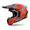 Kask cross AIROH TWIST 3 DIZZY ORANGE FLUO MATT pomarańczowy fluo szary