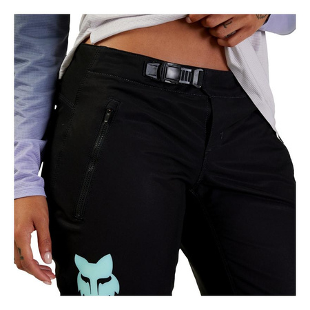 Spodnie rowerowe damskie FOX LADY FLEXAIR RACE LAVENDER czarny fioletowy