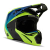Kask cross FOX V1 STREAK BLACK/YELLOW żółty fluo niebieski czarny