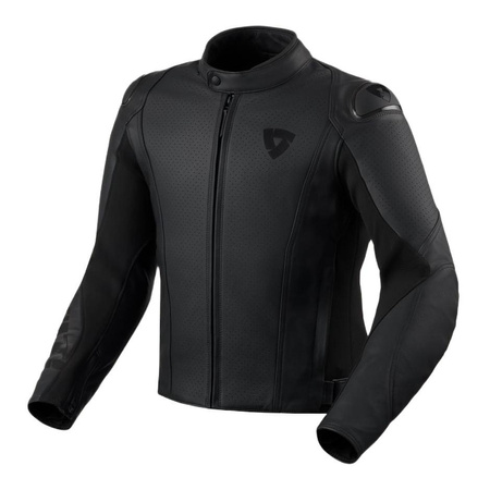 Kurtka skórzana REVIT QUADRATIC BLACK czarny