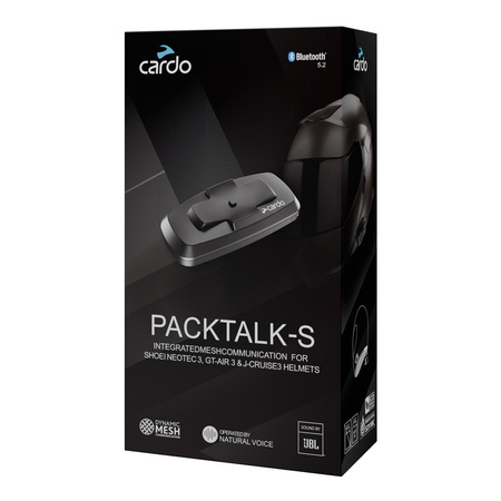 Interkom CARDO PACKTALK-S SHOEI GT-AIR 3/NEOTEC 3/J-CRUISE 3 SINGLE czarny