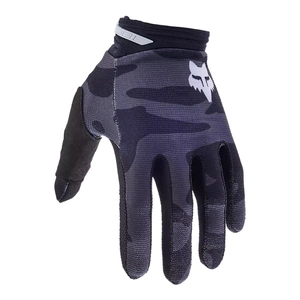 Rękawice cross dziecięce FOX JUNIOR 180 BNKR BLACK CAMO czarny szary