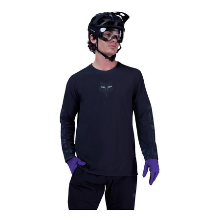 Koszulka rowerowa FOX DEFEND THERMAL Z DŁUGIM RĘKAWEM LUNAR SE BLACK czarny
