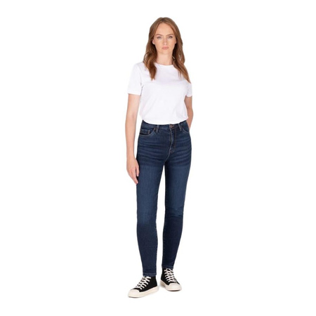 Jeansy motocyklowe damskie KNOX COLTON LADY STONE WASH INDIGO granatowy