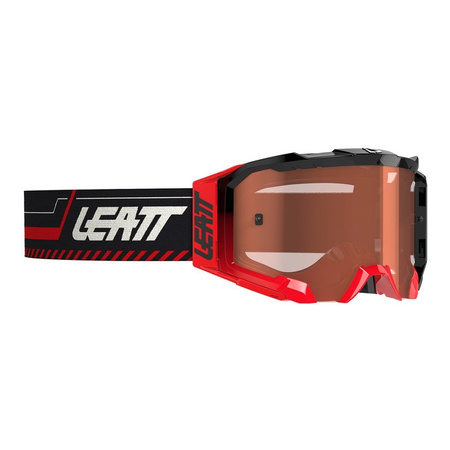 Gogle motocyklowe LEATT VELOCITY 5.5 32 VLT RED ROSE czerwony