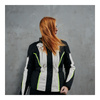 Kurtka tekstylna damska OZONE SAHARA LADY BLACK/GREY/FLO YELLOW szary żółty fluo czarny