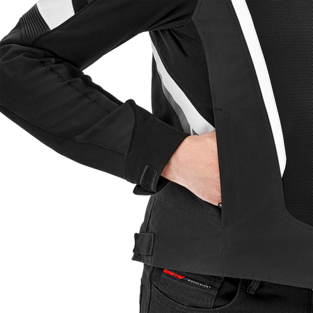 Kurtka tekstylna SHIMA MESH PRO 2.0 BLACK/WHITE czarny biały