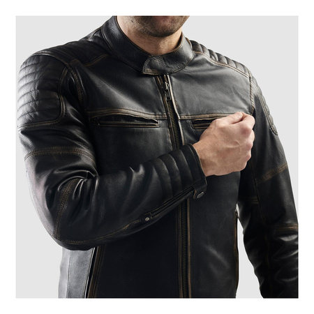 Kurtka skórzana REBELHORN HUNTER II VINTAGE BROWN brązowy