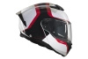 Kask szczękowy MT ATOM 2 SV EMALLA MATT WHITE/BLACK/RED biały czarny czerwony