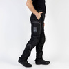 Spodnie tekstylne OZONE FLOW BLACK czarny