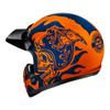 Kask integralny HJC V60 FLAME BLACK/RED czarny czerwony