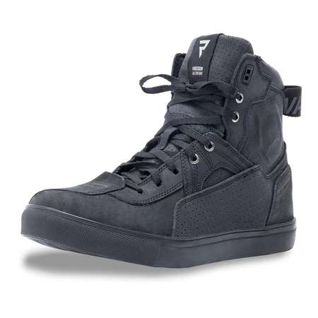 Trampki motocyklowe REBELHORN VANDAL BLACK/BLACK SOLE czarny