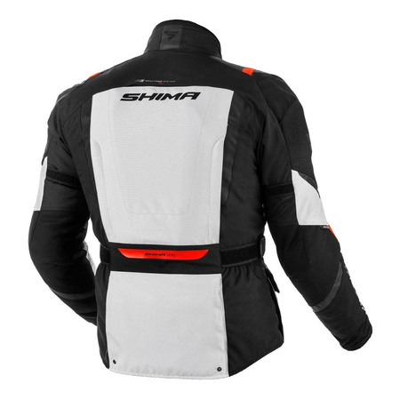 Kurtka tekstylna SHIMA HERO GREY szary czarny czerwony