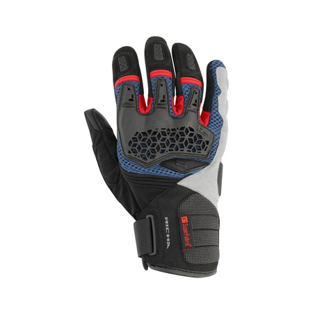 Rękawice miejskie RICHA BOGOTA BLACK/BLUE/RED czarny niebieski czerwony