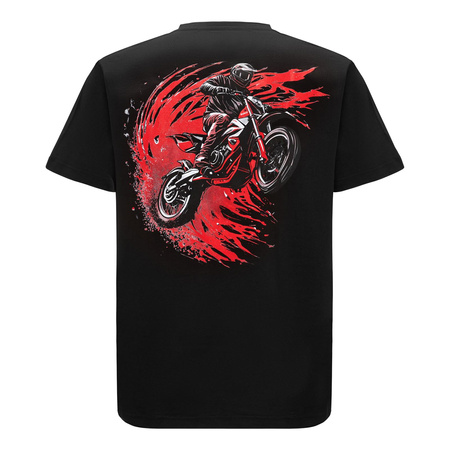 Koszulka T-shirt REBELRUSH MOTO CROSS BLACK czarny
