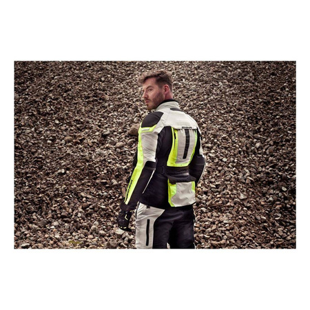 Kurtka tekstylna SHIMA HORIZON FLUO szary czarny żółty fluo