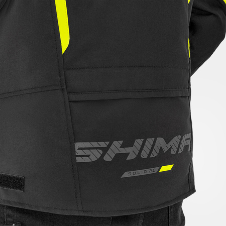 Kurtka tekstylna SHIMA SOLID 2.0 FLUO czarny żółty fluo