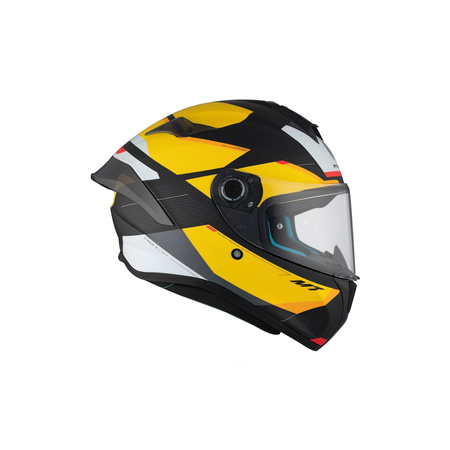 Kask integralny MT TARGO S KAY B3 MATT czarny żółty biały