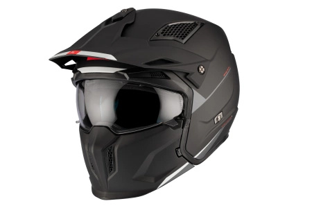 Kask otwarty MT STREETFIGHTER SV S SOLID MATT BLACK czarny mat