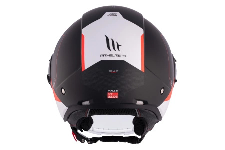 Kask otwarty MT VIALE SV S 68 UNIT MATT RED czarny biały czerwony