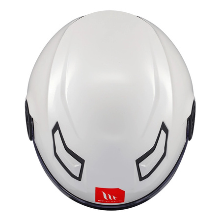 Kask otwarty dziecięcy MT LITE KIDS SOLID GLOSS WHITE biały