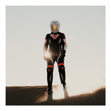 Kombinezon jednoczęściowy damski REBELHORN REBEL LADY WHITE/BLACK biały czarny