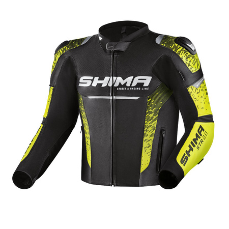 Kombinezon dwuczęściowy SHIMA STR 2.0 BLACK/YELLOW FLUO czarny żółty fluo