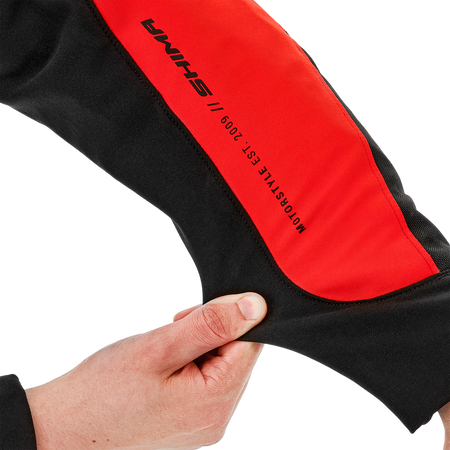 Kurtka tekstylna SHIMA MESH PRO 2.0 RED czarny czerwony biały