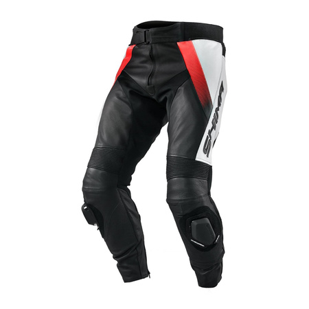 Spodnie skórzane SHIMA STR RED czarny biały czerwony fluo