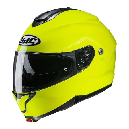 Kask szczękowy HJC C91 FLUORESCENT GREEN zielony fluo czarny