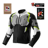 Kurtka tekstylna REBELHORN BORG II BLACK/GREY/FLUO YELLOW czarny szary żółty fluo