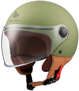 Kask otwarty MT STREET S SOLID GREEN zielony