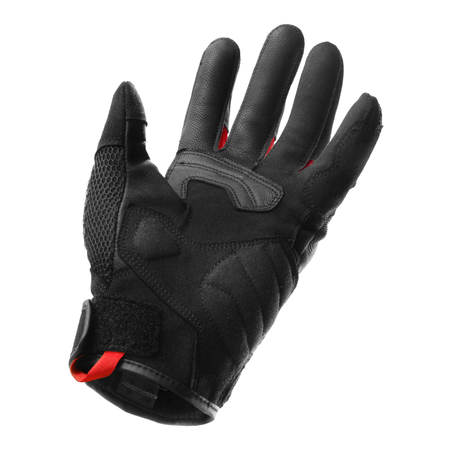 Rękawice miejskie damskie REBELHORN CORE LADY BLACK/RED czarny czerwony