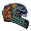 Kask integralny AGV K3 ROSSI WINTER TEST 2018 czerwony niebieski zielony czarny