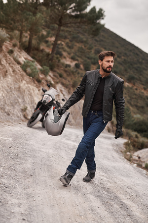 Kurtka skórzana SHIMA WINCHESTER 2.0 BLACK czarny