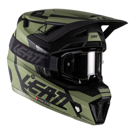 Kask cross LEATT MOTO 7.5 V22 CACTUS (+GOGLE VELOCITY 4.5) zielony czarny