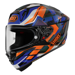 Kask integralny SHOEI X-SPR PRO VALION TC-8 niebieski pomarańczowy czarny biały