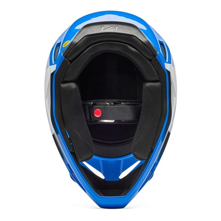 Kask cross FOX V1 SHIELD BLUE niebieski biały