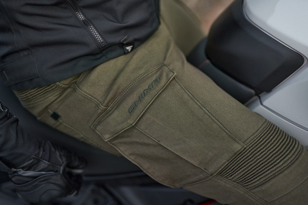 Jeansy motocyklowe SHIMA GIRO 2.0 MEN KHAKI zielony