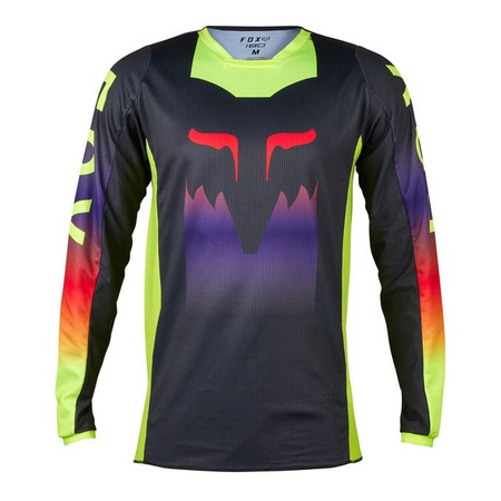 Bluza cross FOX 180 FLORA DARK SHADOW czarny żółty fluo