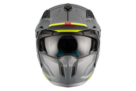 Kask otwarty z wpinaną szczęką MT STREETFIGHTER SV S SOLID GLOSS GREY